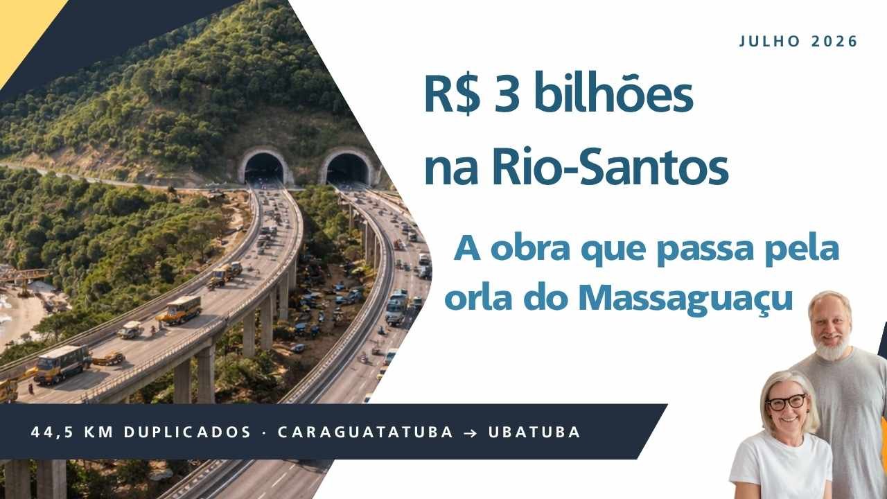Duplicação da Rio-Santos e o impacto nos apartamentos em Caraguatatuba