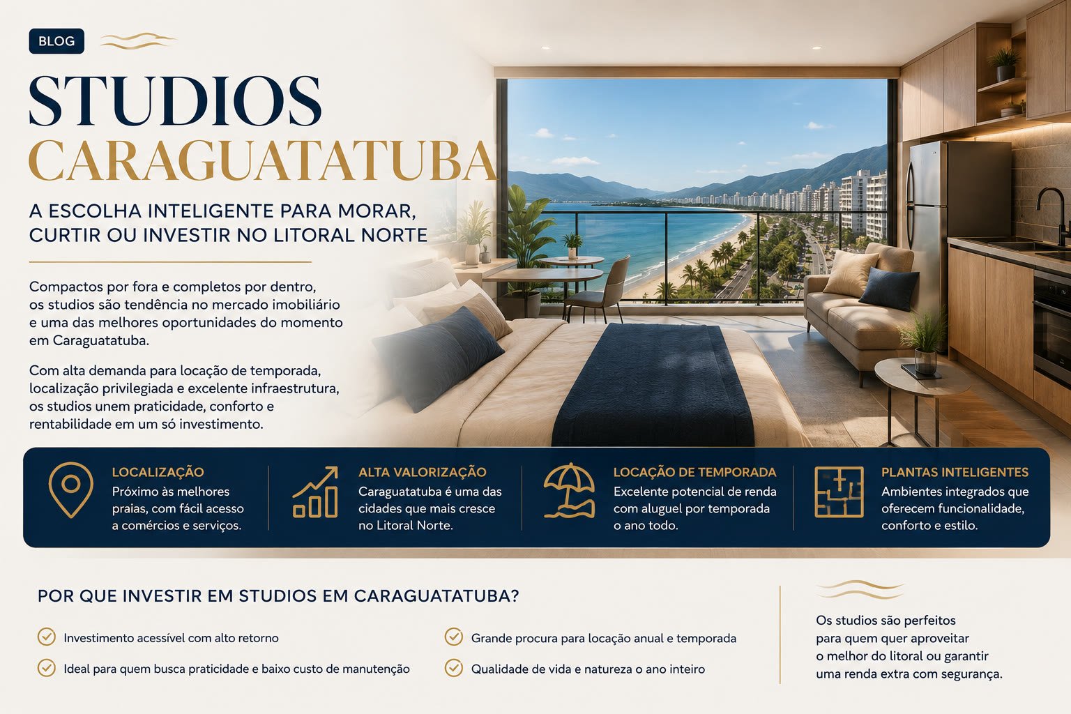 Studios em Caraguatatuba - guia completo de preços